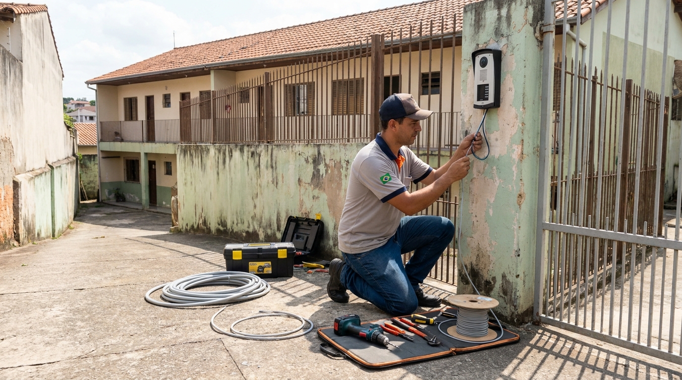 Instalacao de interfone residencial em Limeira‑SP