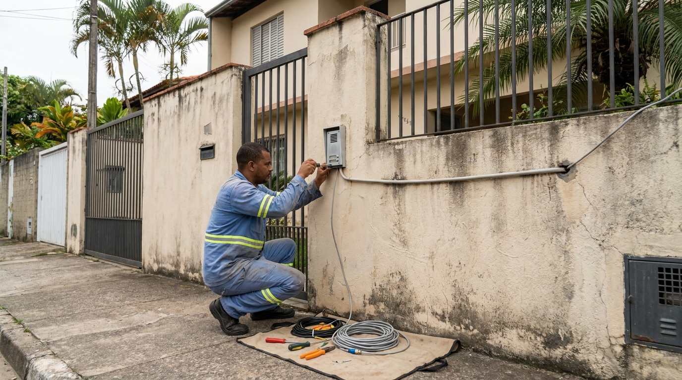 Instalacao de video porteiro em Limeira‑SP